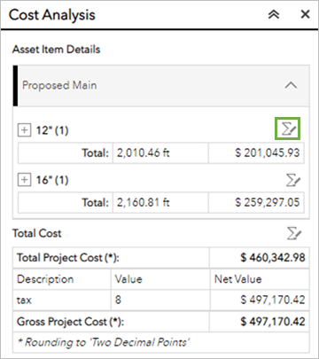 Expanded Proposed Main with the Summation button emphasized